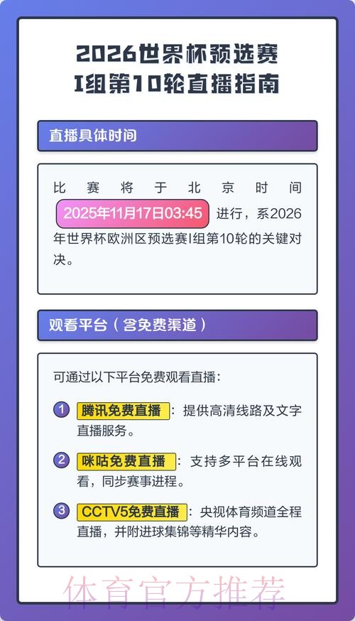 2026年世界杯直播入口获取指南